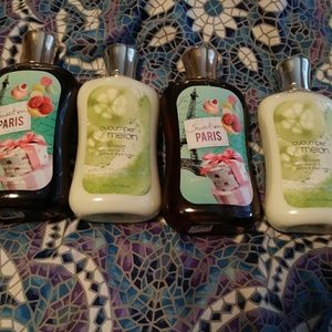 Bath and Body Works lotion and shower gel